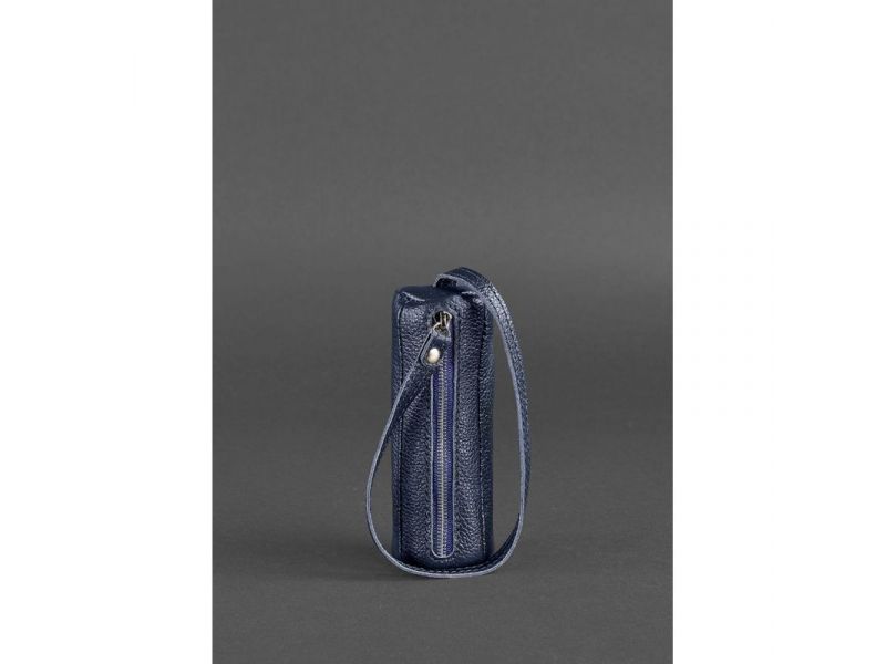 Кожаная ключница 3.0 Тубус Синяя, фото 1