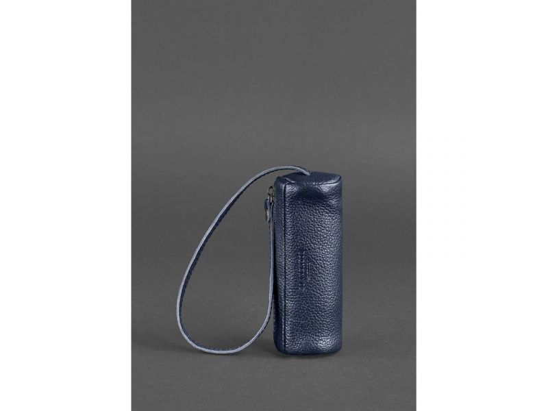 Кожаная ключница 3.0 Тубус Синяя, фото 3