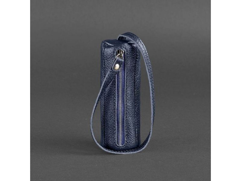 Кожаная ключница 3.0 Тубус Синяя, фото 4