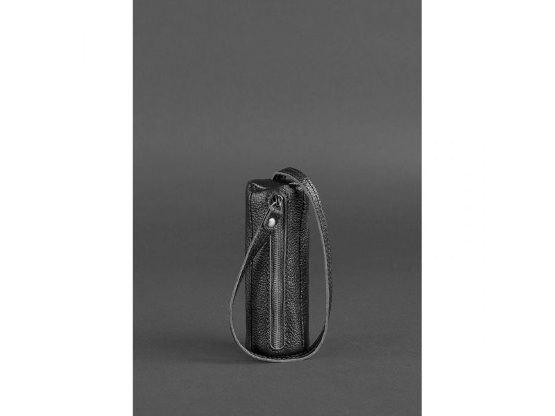 Кожаная ключница 3.0 Тубус черная, фото 1