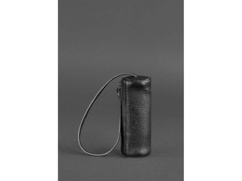 Кожаная ключница 3.0 Тубус черная, фото 3