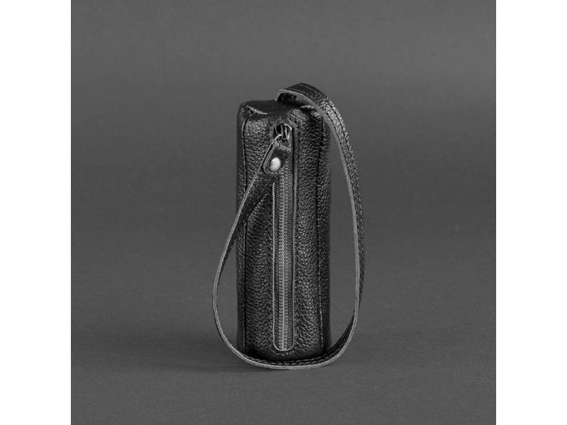 Кожаная ключница 3.0 Тубус черная, фото 4