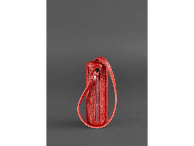 Женская кожаная ключница 3.0 Тубус красная, фото 1