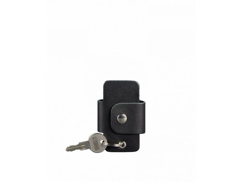 Кожаная ключница смарт-кейс 4.0 черная, фото 4