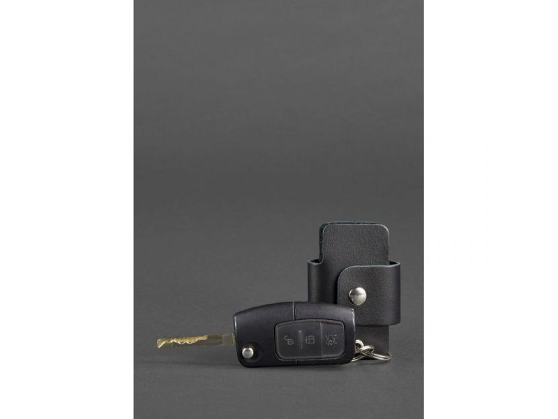 Кожаная ключница смарт-кейс 4.0 черная, фото 2