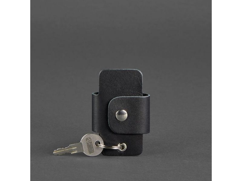 Кожаная ключница смарт-кейс 4.0 черная, фото 3