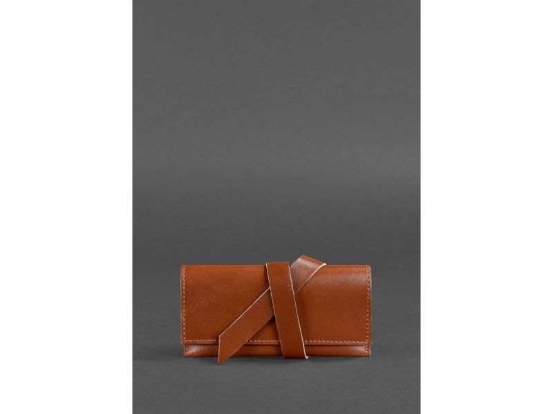 Кожаный кисет для табака 1.0 светло-коричневый Краст, фото 1