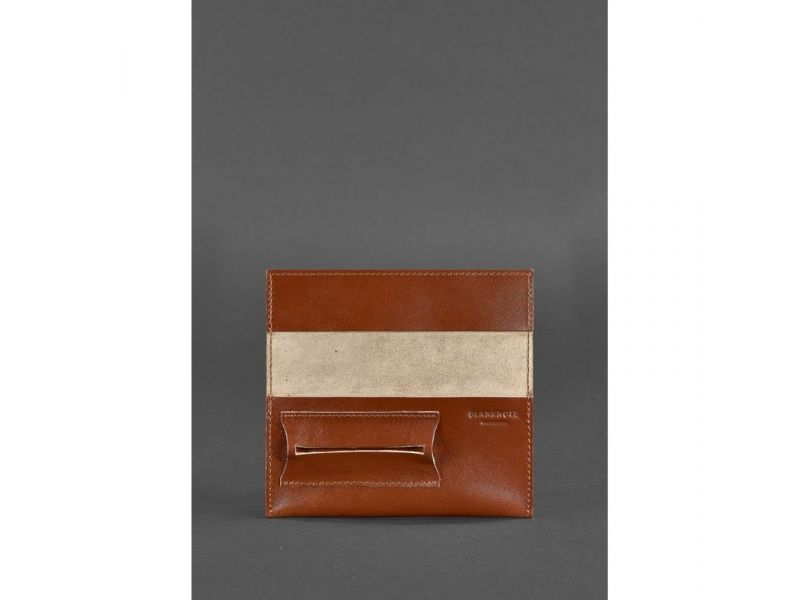 Кожаный кисет для табака 1.0 светло-коричневый Краст, фото 3