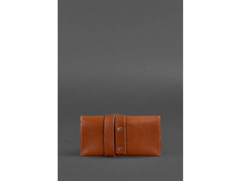 Кожаный кисет для табака 1.0 светло-коричневый Краст, фото 4