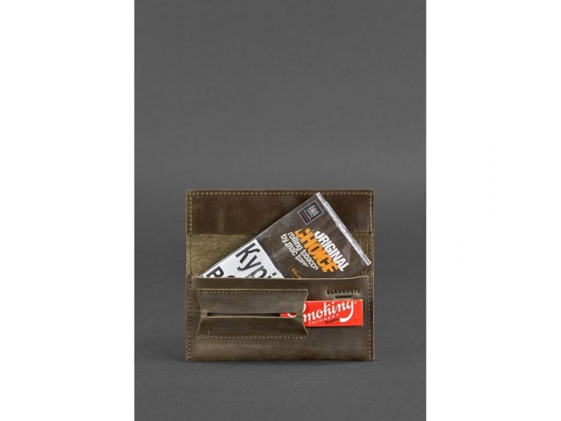 Кожаный кисет для табака 1.0 темно-коричневый, фото 2