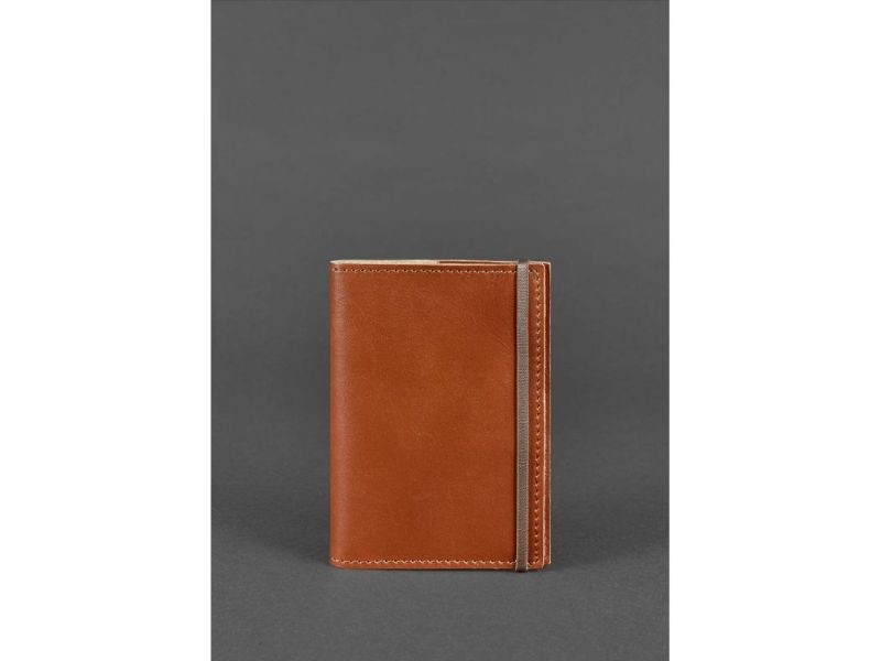 Кожаная обложка для паспорта 1.0 светло-коричневая, фото 1