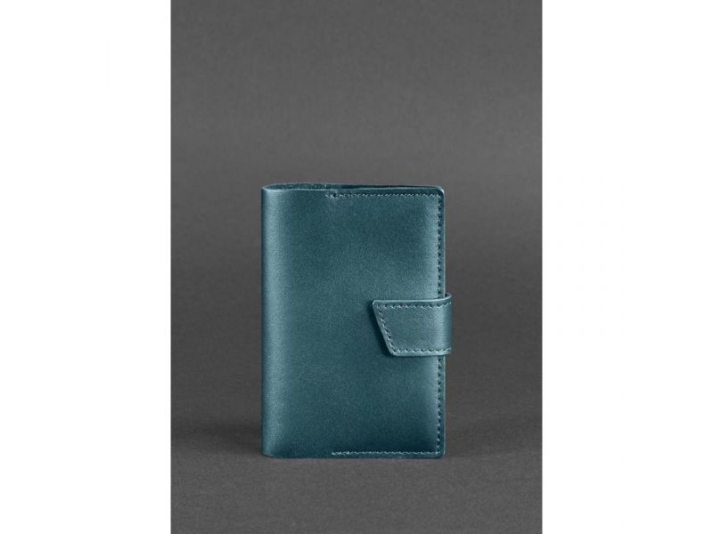 Кожаная обложка для паспорта 4.0 зеленая, фото 1