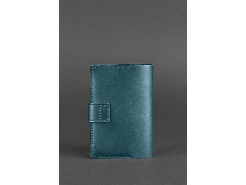 Кожаная обложка для паспорта 4.0 зеленая, фото 4