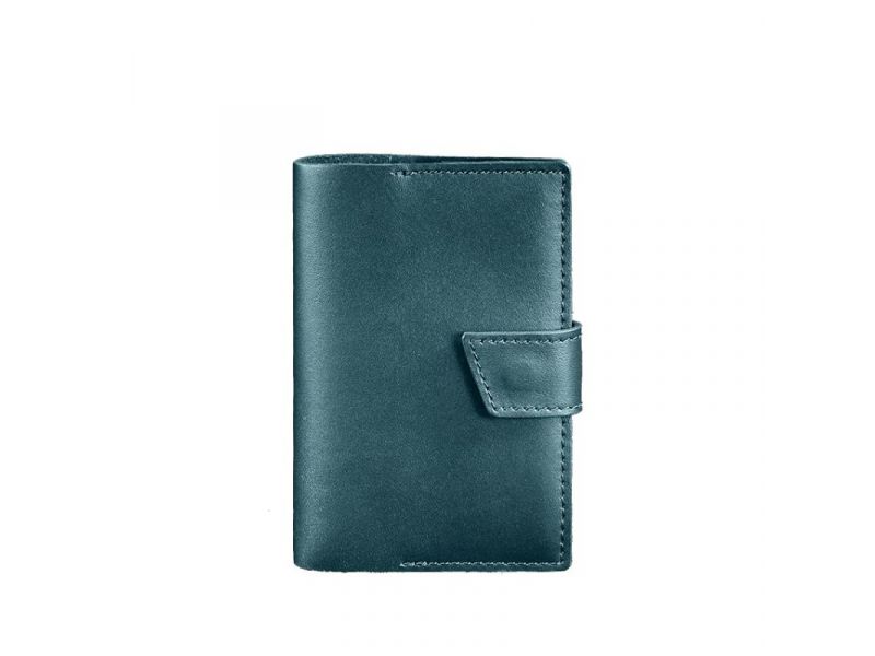 Кожаная обложка для паспорта 4.0 зеленая, фото 6