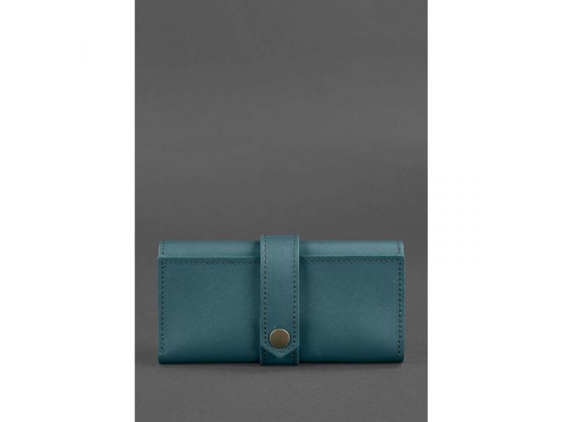 Кожаное женское портмоне 3.0 зеленое Краст, фото 1