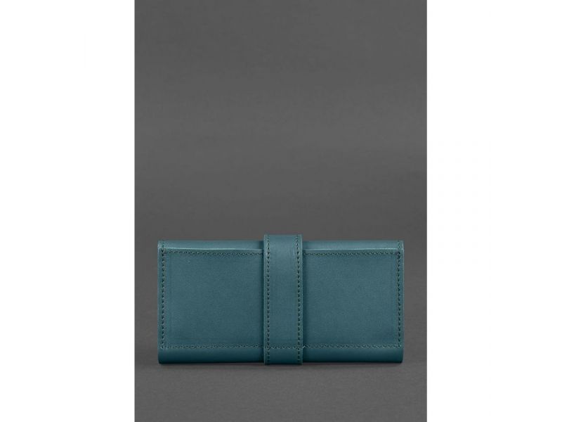 Кожаное женское портмоне 3.0 зеленое Краст, фото 4