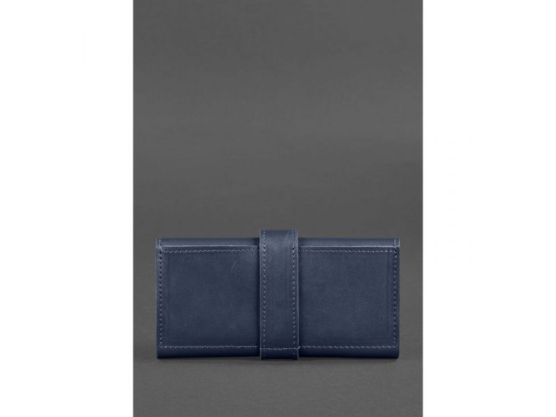 Кожаное портмоне 3.0 темно-синее, фото 4