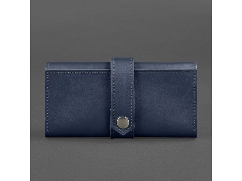 Кожаное портмоне 3.0 темно-синее, фото 5