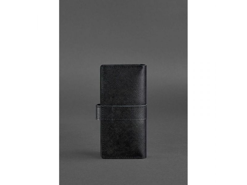 Кожаное портмоне 3.1 черное Blackwood, фото 4