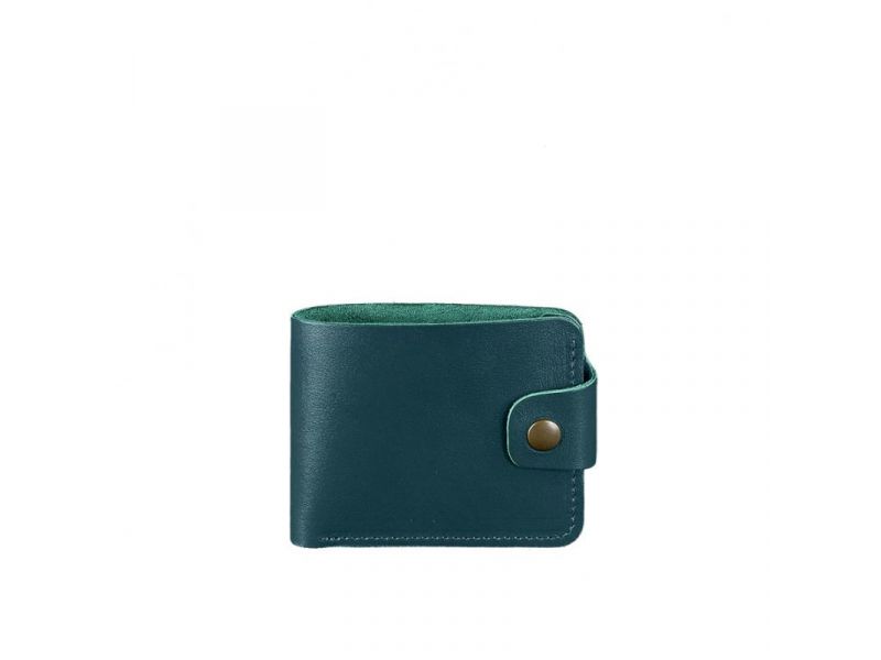 Кожаное портмоне 4.3 зеленое, фото 6