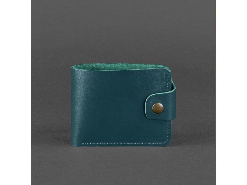 Кожаное портмоне 4.3 зеленое, фото 5