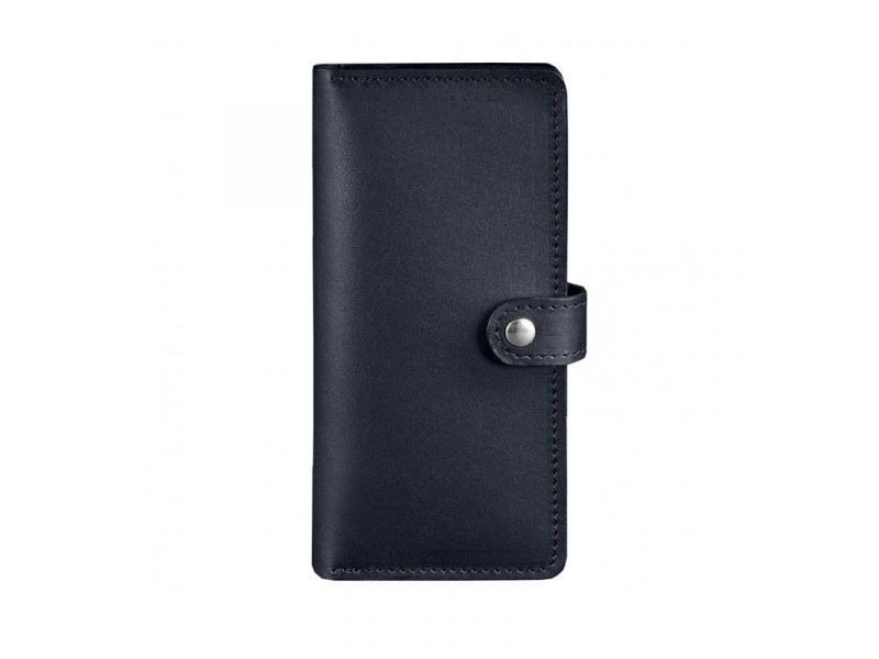 Кожаное портмоне 7.0 темно-синее, фото 6