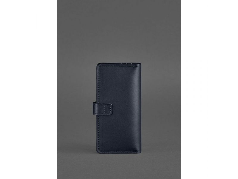 Кожаное портмоне 7.0 темно-синее, фото 4