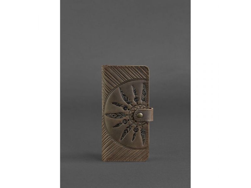 Кожаное женское портмоне 7.0 Инди темно-коричневое, фото 1