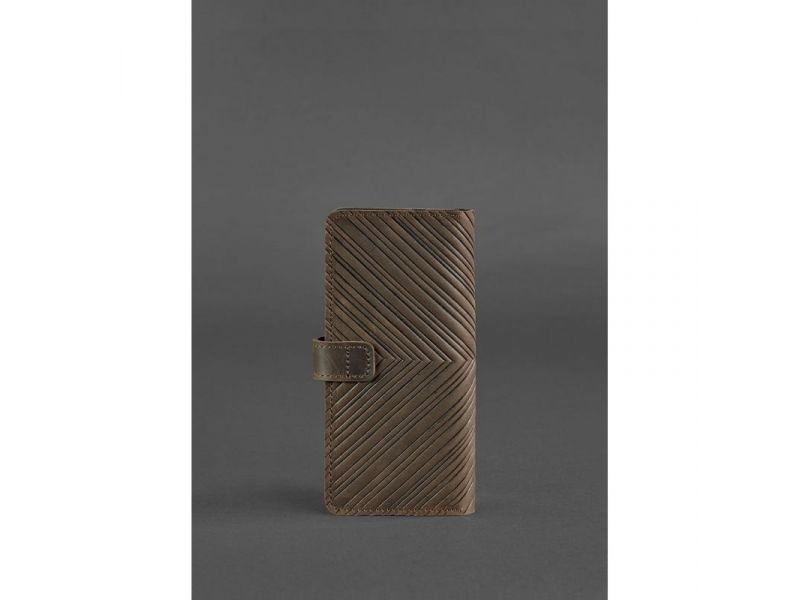 Кожаное женское портмоне 7.0 Инди темно-коричневое, фото 4