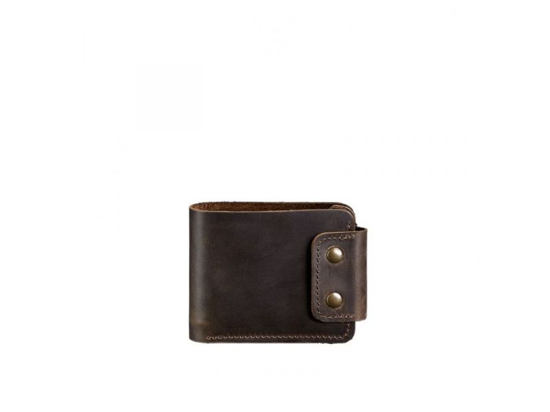 Мужское кожаное портмоне Zeus 9.0 темно-коричневое, фото 5