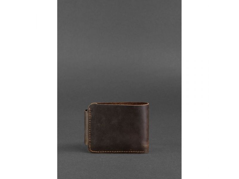 Мужское кожаное портмоне Zeus 9.0 темно-коричневое, фото 3