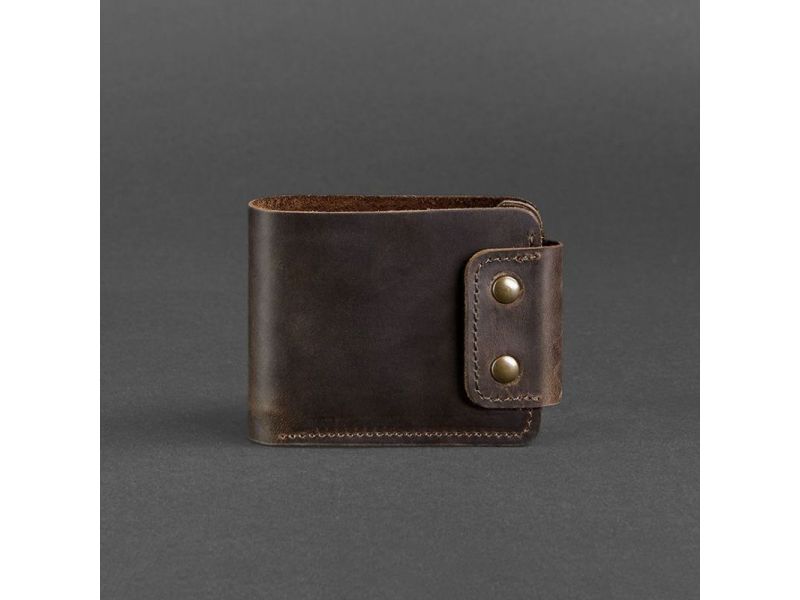 Мужское кожаное портмоне Zeus 9.0 темно-коричневое, фото 4