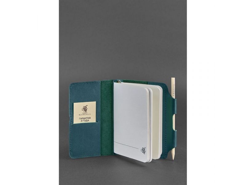 Кожаный блокнот (Софт-бук) 3.0 зеленый, фото 3