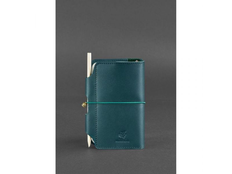 Кожаный блокнот (Софт-бук) 3.0 зеленый, фото 4