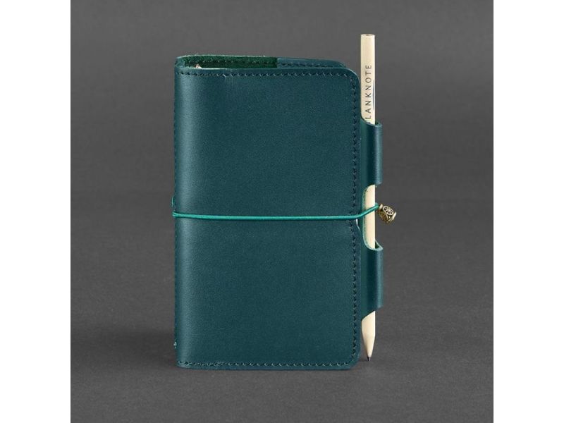 Кожаный блокнот (Софт-бук) 3.0 зеленый, фото 5