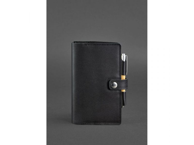 Кожаный блокнот (Софт-бук) 4.0 черный, фото 2