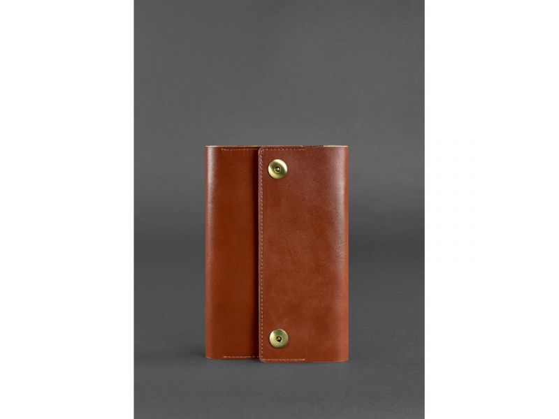 Кожаный блокнот (Софт-бук) 5.0 светло-коричневый, фото 1