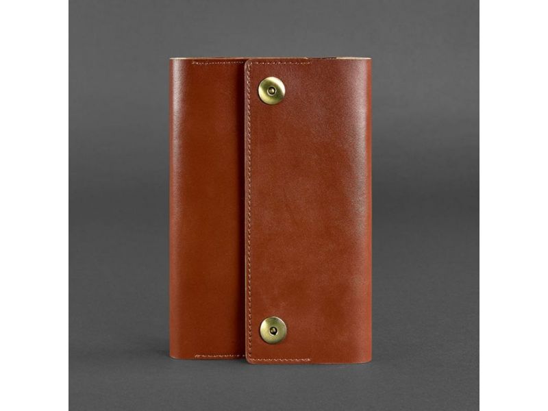 Кожаный блокнот (Софт-бук) 5.0 светло-коричневый, фото 6