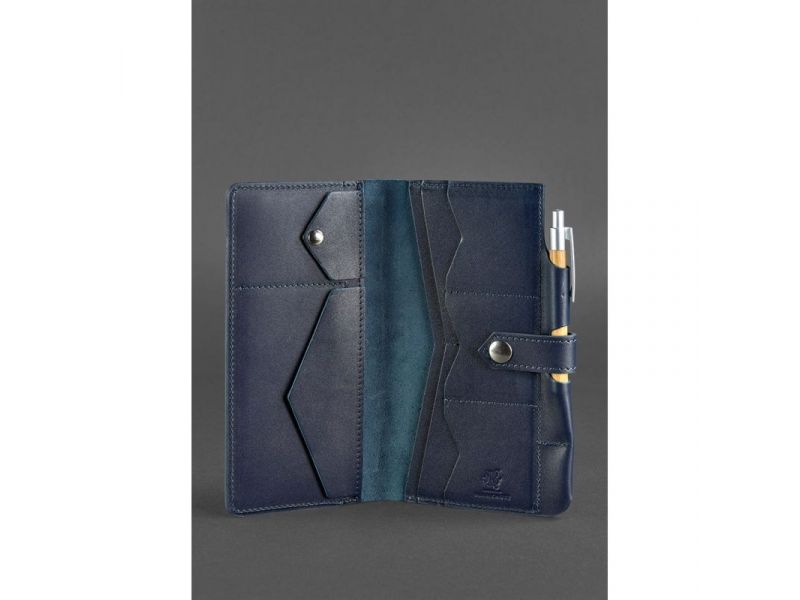 Кожаный тревел-кейс 4.0 Темно-синий, фото 3