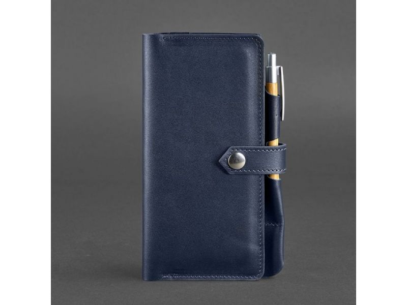 Кожаный тревел-кейс 4.0 Темно-синий, фото 5