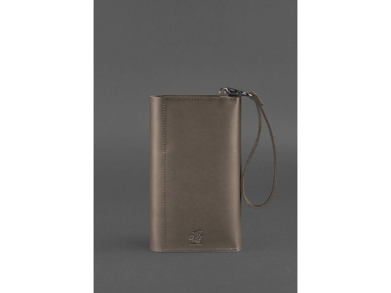 Кожаный клатч-органайзер (Тревел-кейс) 5.0 темно-бежевый, фото 3
