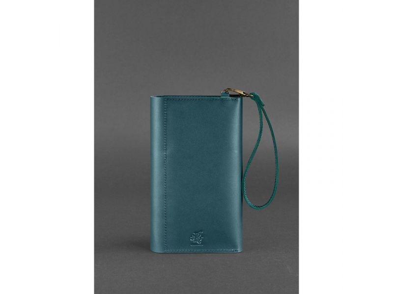 Кожаный клатч-органайзер (Тревел-кейс) 5.0 зеленый, фото 3