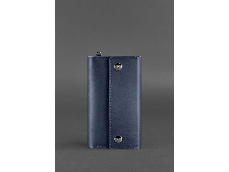 Кожаный клатч-органайзер (Тревел-кейс) 5.0 Темно-синий, фото 1