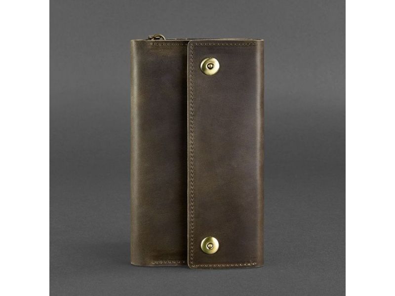 Кожаный клатч-органайзер (Тревел-кейс) 5.0 темно-коричневый, фото 6