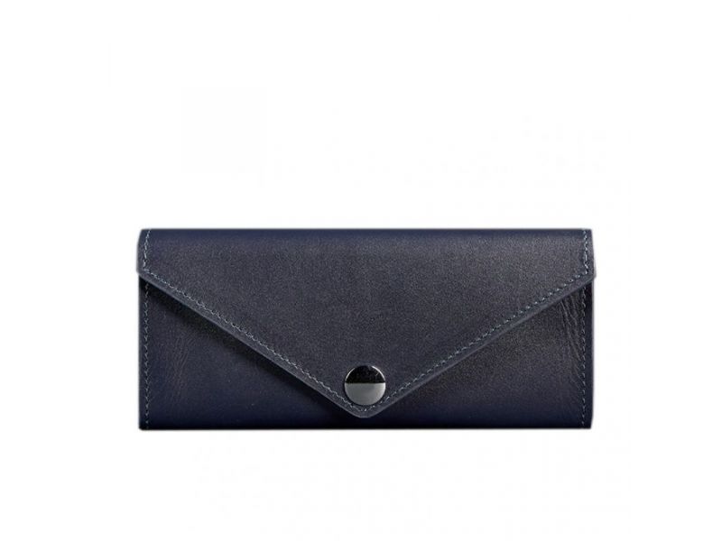 Женский кожаный кошелек Керри 1.0 темно-синий, фото 6