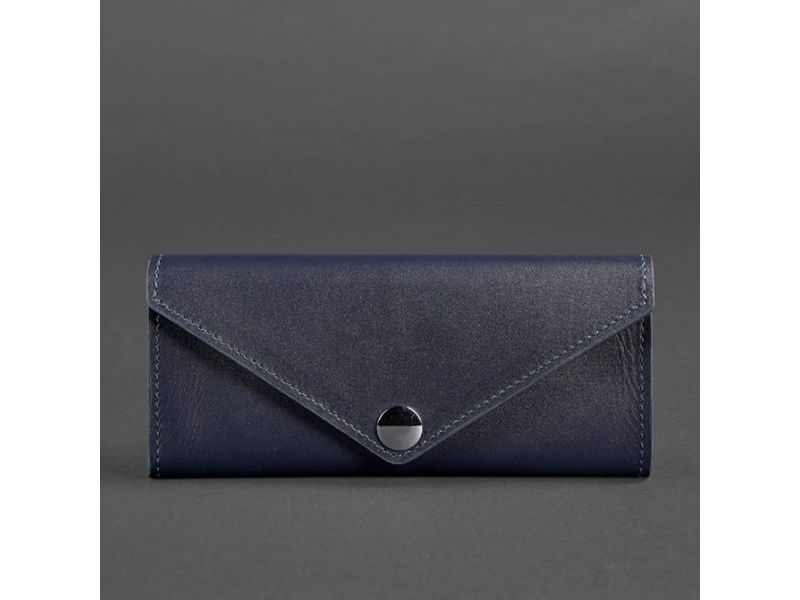Женский кожаный кошелек Керри 1.0 темно-синий, фото 5