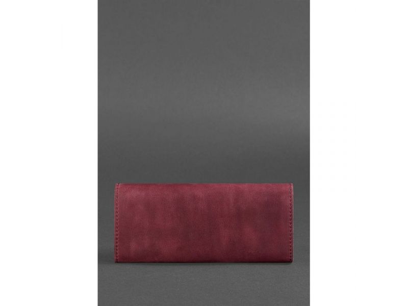 Женский кожаный кошелек Керри 1.0 бордовый Crazy Horse, фото 4