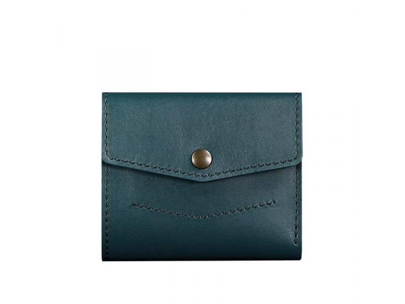 Женский кожаный кошелек 2.1 зеленый, фото 6