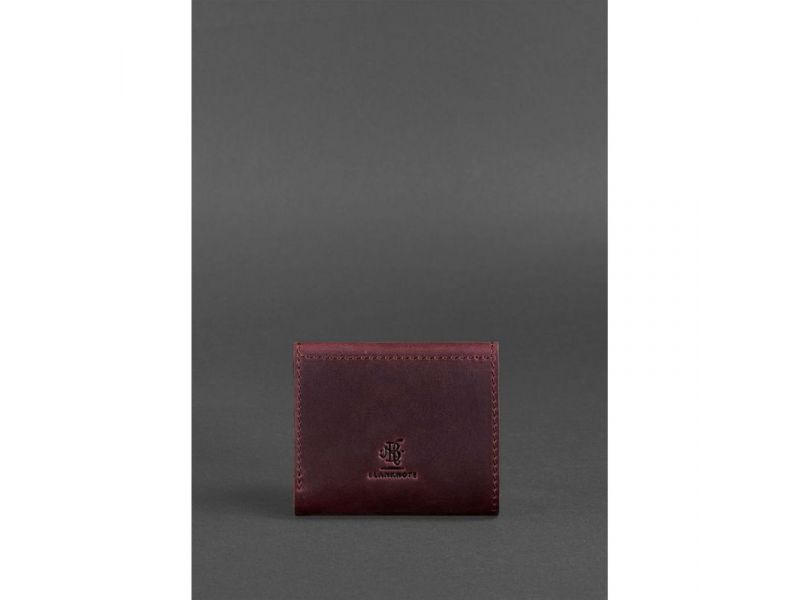 Женский кожаный кошелек 2.1 бордовый Crazy Horse, фото 5