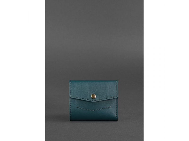 Женский кожаный кошелек 2.1 зеленый, фото 1